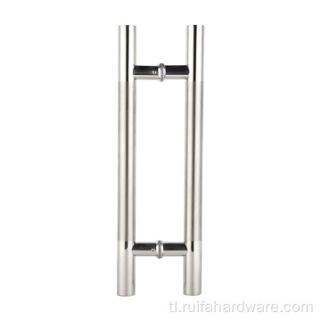 Hindi kinakalawang na asero glass door h hawakan